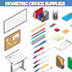 Isometric Office Supplies - GraphicRiver Item for Sale