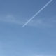 Jet Stream Of Airplane Going  In Blue Sky - VideoHive Item for Sale