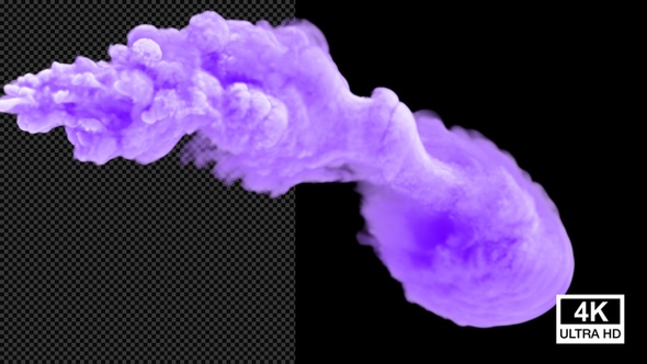 Purple Color Smoke 4K