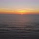 Orange Sunset Pacific Ocean (La Serena, Chile) aerial view, drone footage - VideoHive Item for Sale