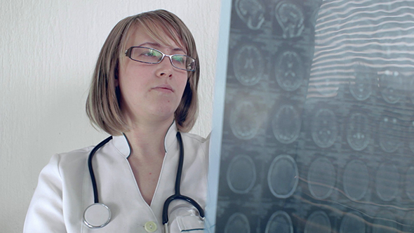Female Doctor see Magnetic Resonance Imaging Brain