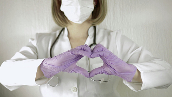 Doctor Showing Heart