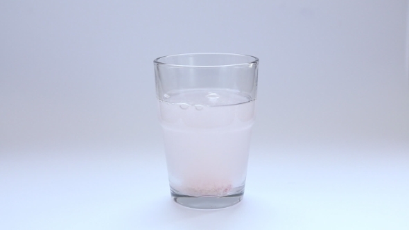 Glass Of Water And Tablet