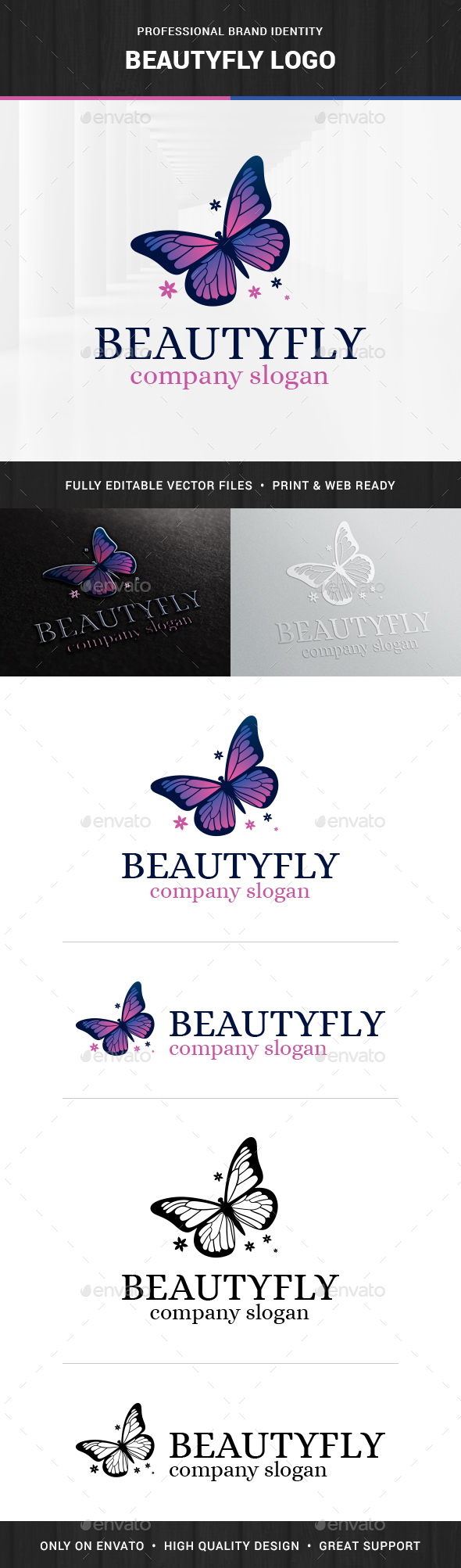 Beautyfly - Butterfly Logo Template