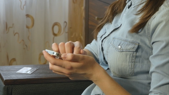 Young Woman Using Mobile Phone - Smartphone