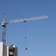 Tower Cranes Against Blue Sky, With Clouds - VideoHive Item for Sale