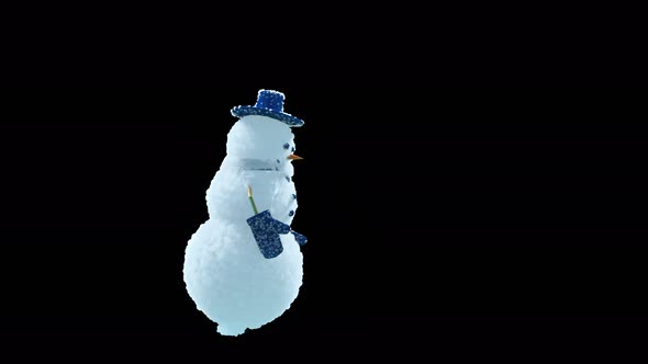 58 Snowman Dancing 4K