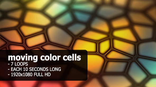 Moving Color Cells - VJ Pack