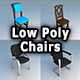 Chairs Low Poly - 3DOcean Item for Sale
