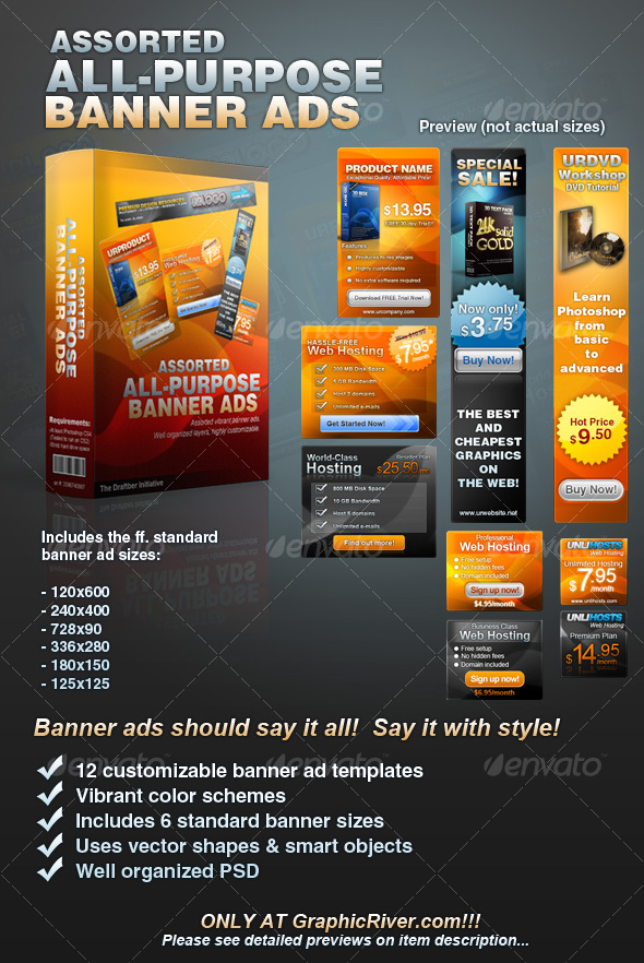 Banner Ad Graphics Designs Templates From Graphicriver