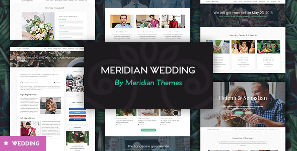 Meridian Wedding - Responsive WordPress Theme
