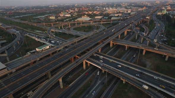 Aerial View Above The Expressway and Ring Road 13