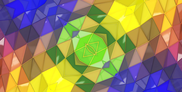 Colourful polygon Reflected Background