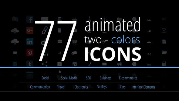 Two Colors Icons Pack