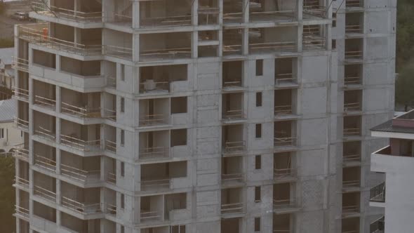 Construction of a residential buildings in the center of Tbilisi city