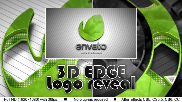3D Edge Logo Reveal