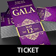 Pastor Anniversary Gala Ticket Template - GraphicRiver Item for Sale