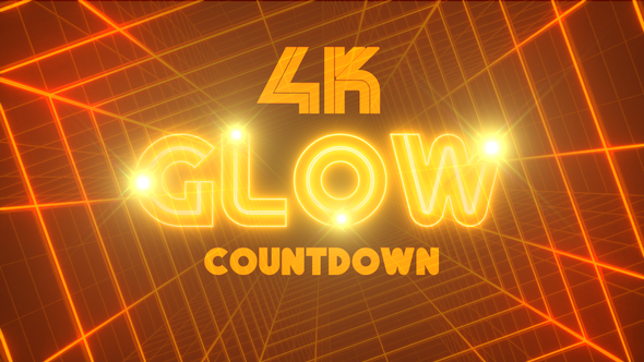 4k Glow Countdown Orange