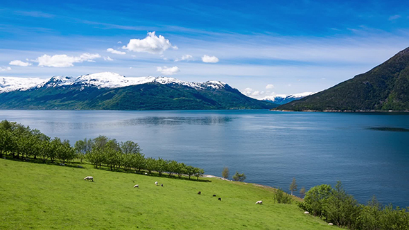 Beautiful Nature Norway With Water