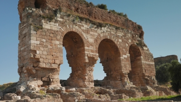 Three Ancient Archs, Tralleis Ruins, Aydin, Turkey