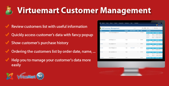 Virtuemart Customer Management