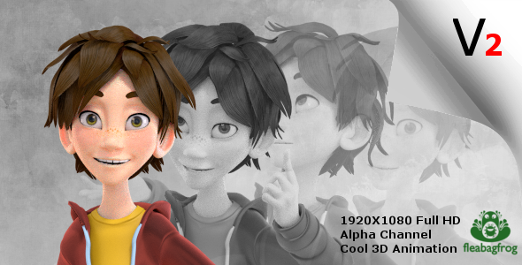 Kid-Character Animation With Lip sync V2