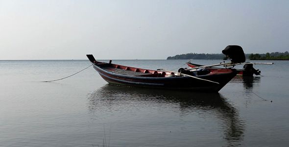 Thai Boat At The Beach