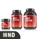 Protein Canisters Mockup - GraphicRiver Item for Sale