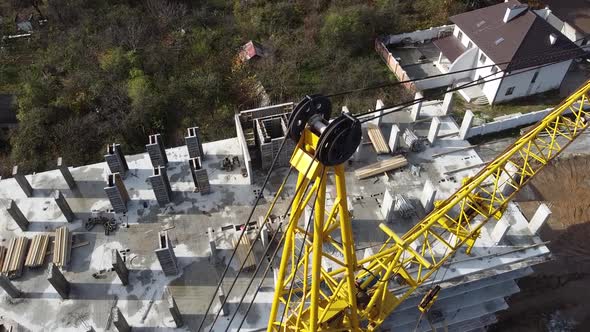 Tower crane on construction plant 11