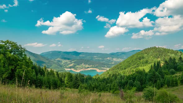 Amazing View of Zaovine Lake in West Serbia