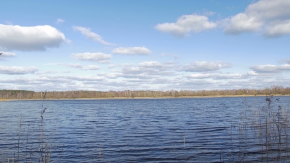 Lake In The Early Spring, Hang Beautiful Clouds