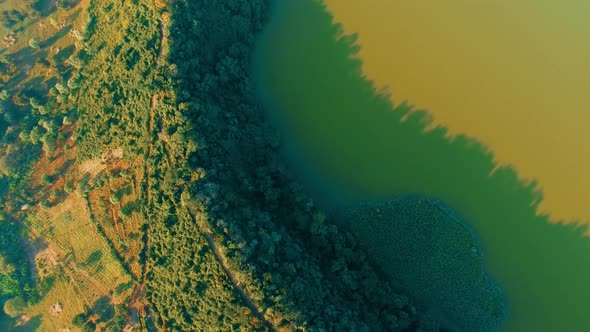 aerial view of the farms in Arusha town