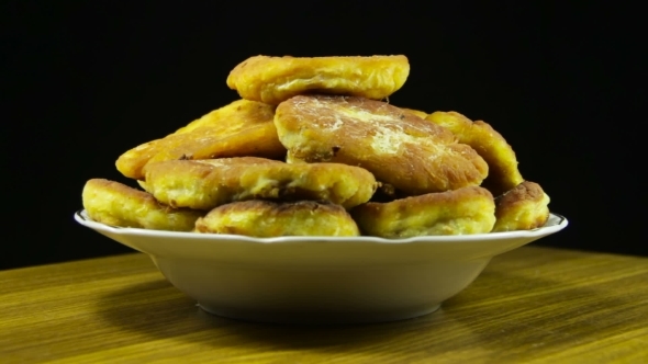 Homemade Pies On a Plate Rotating