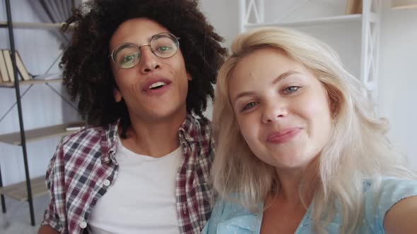 Couple Vlog Live Streaming Multiracial Influencers