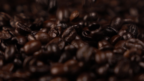 Coffee Bean Pouring