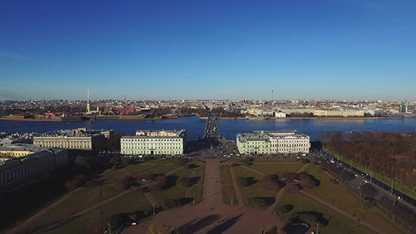 Historical Buildings Of St.-Petersburg In The Morning 