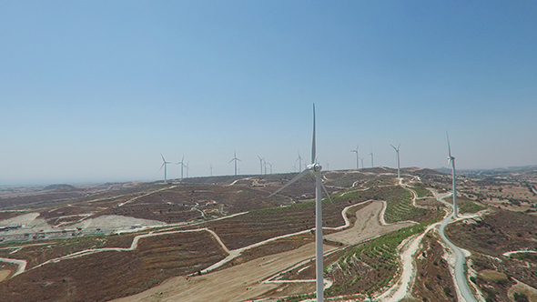 Wind Turbines Generating Electricity