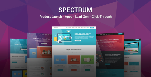 Spectrum - Responsive Landing Page Template