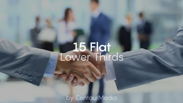 15 Flat Lower Third