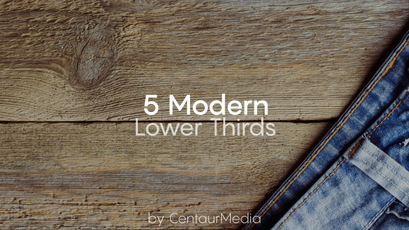 5 Modern Lower Third