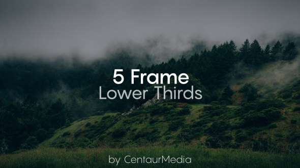 5 Frame Lower Thirds