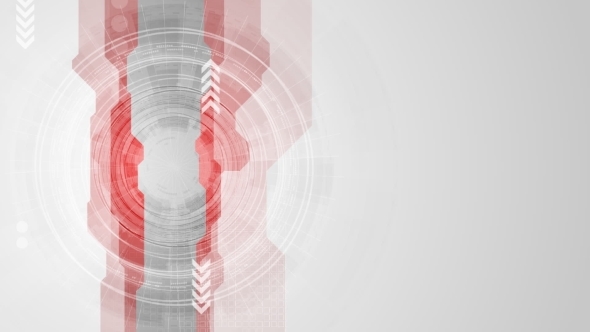 Red Grey Tech Abstract Video Animation