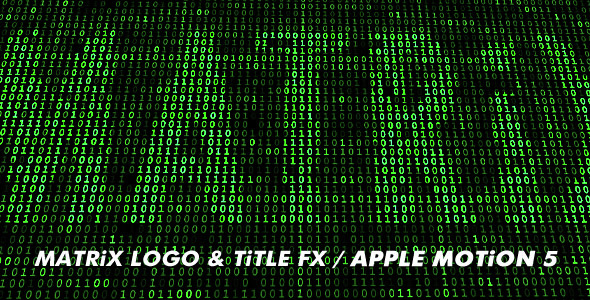 Matrix - Logo, Title, Background - Digital Data Profile FX - Pack of 2
