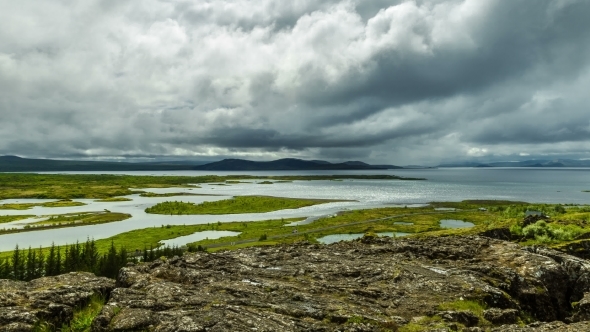 Thingvellir - Valley In The Southwestern Part Of Iceland