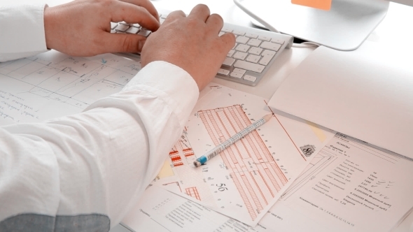 Young Engineer Working In Office