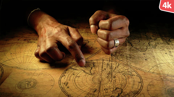 Vintage Old Map 129 alt