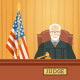 Judge Man and Woman in Courthouse - GraphicRiver Item for Sale