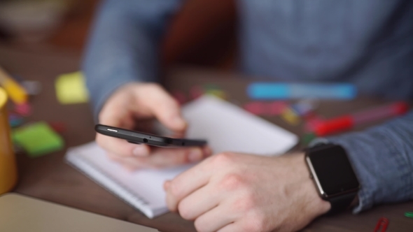 Business Presentation Meeting On Office Table With Laptop Computer alt
