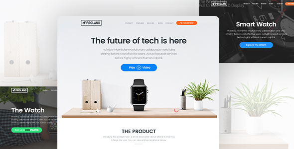Product Landing Page Template - Proland