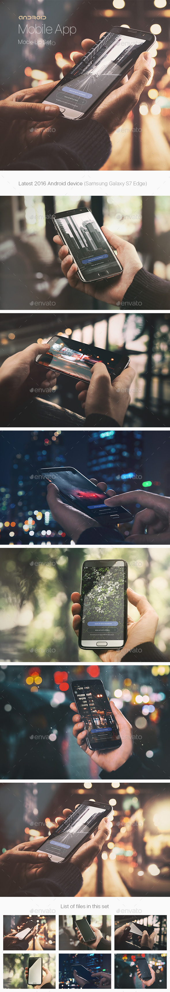 Android Phone App Mock-Up / Urban Edition